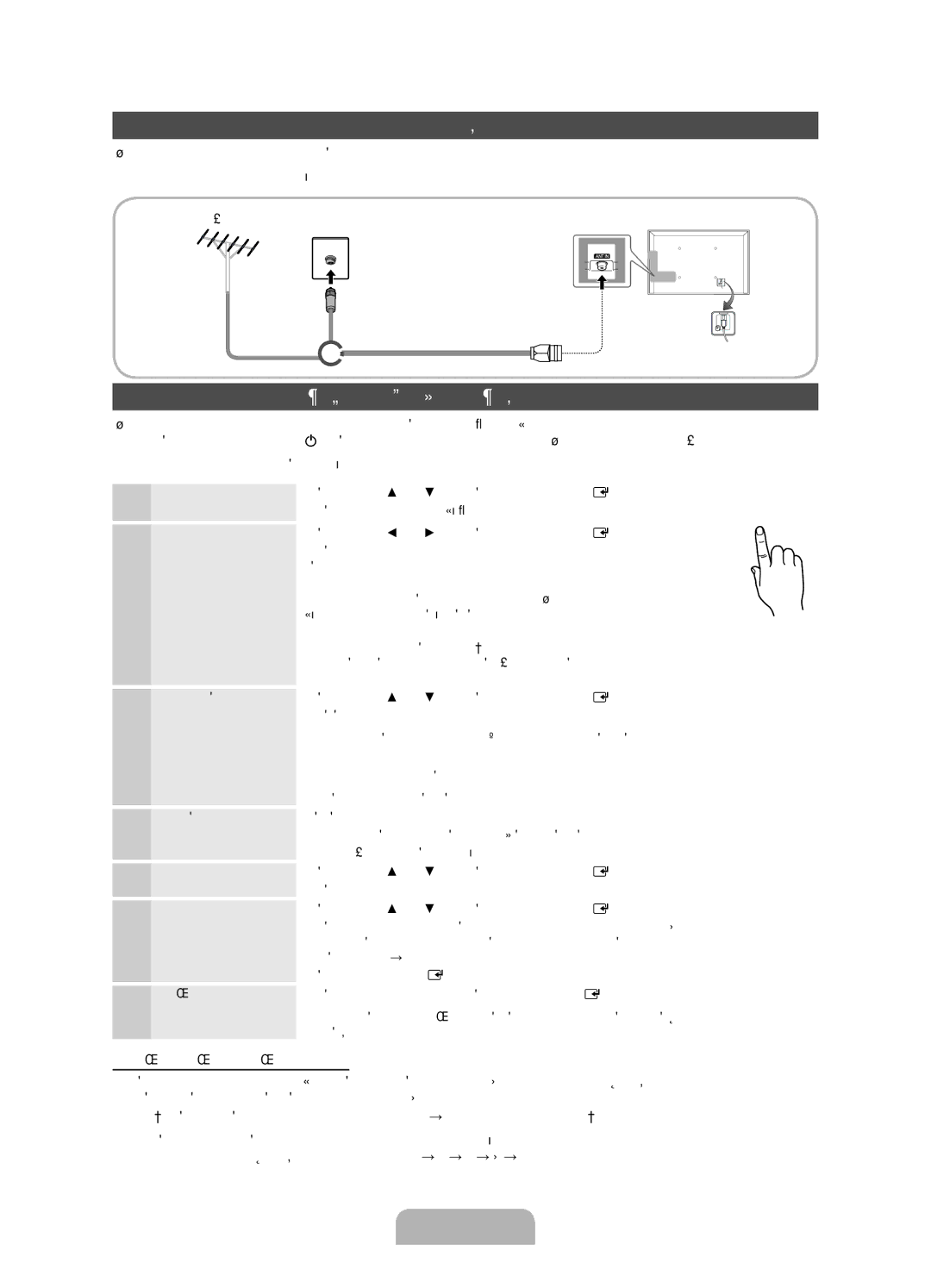 Samsung UE37D5000PWXBT, UE32D5000PWXZG manual Conectarea la o antenă, Funcţia „Plug & Play configurare iniţială, Sau 