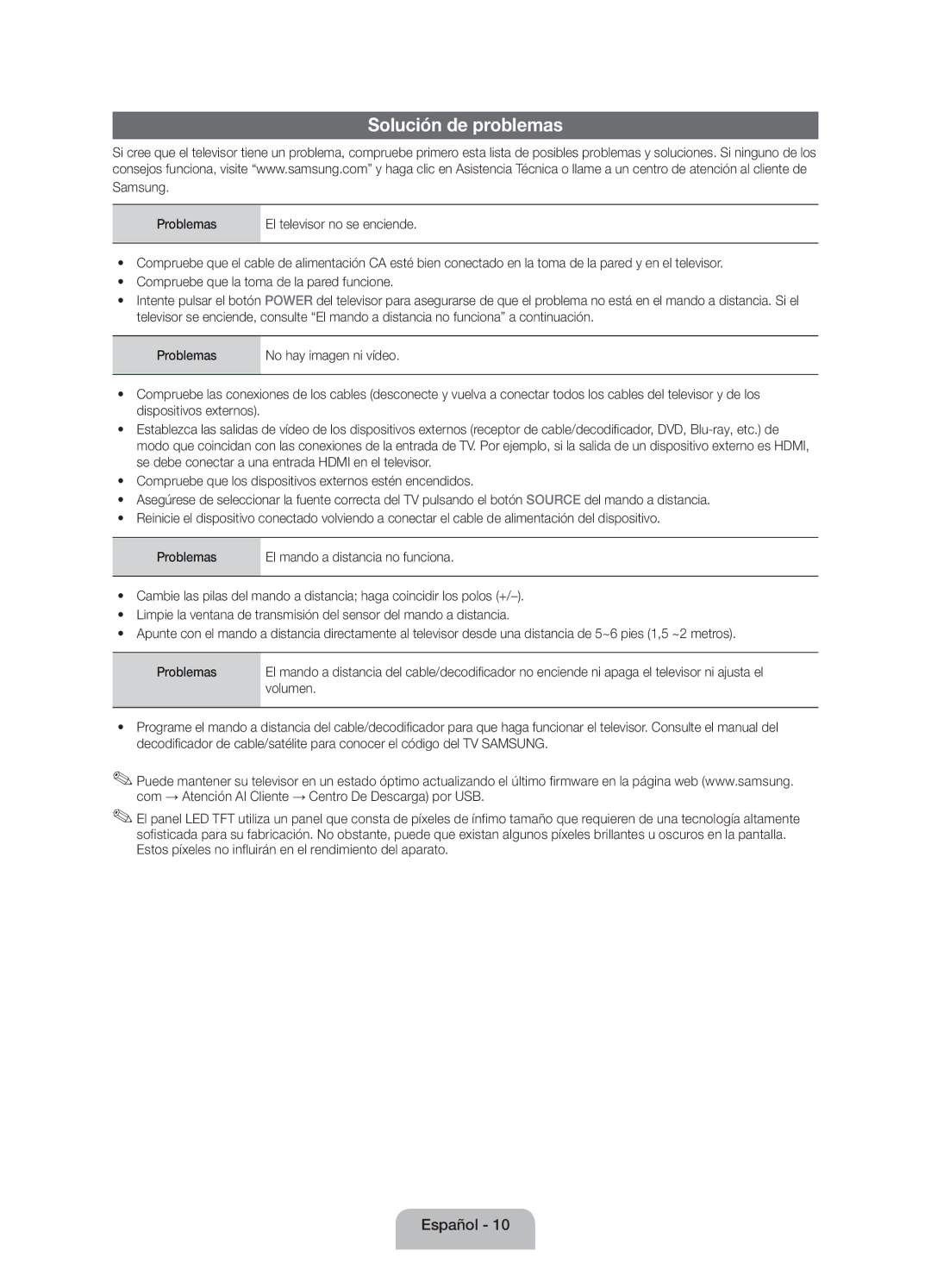 Samsung UE32EH4003WXXC, UE32EH4003WXZF manual Solución de problemas, Samsung Problemas, Volumen 