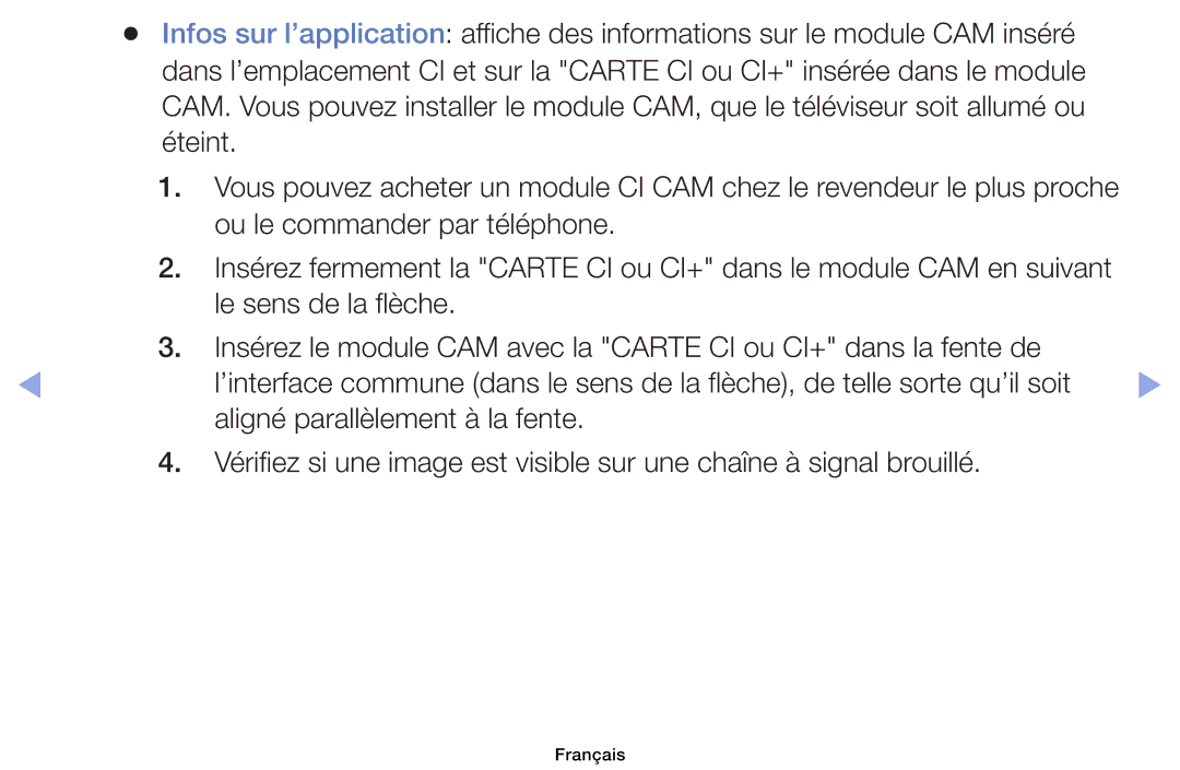 Samsung UE39EH5003WXZF, UE32EH4003WXZF, UE40EH6030WXZF, UE46EH6030WXZF, UE32EH6030WXZF manual Français 