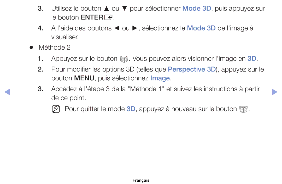 Samsung UE46EH6030WXZF, UE32EH4003WXZF, UE39EH5003WXZF, UE40EH6030WXZF, UE32EH6030WXZF manual Français 