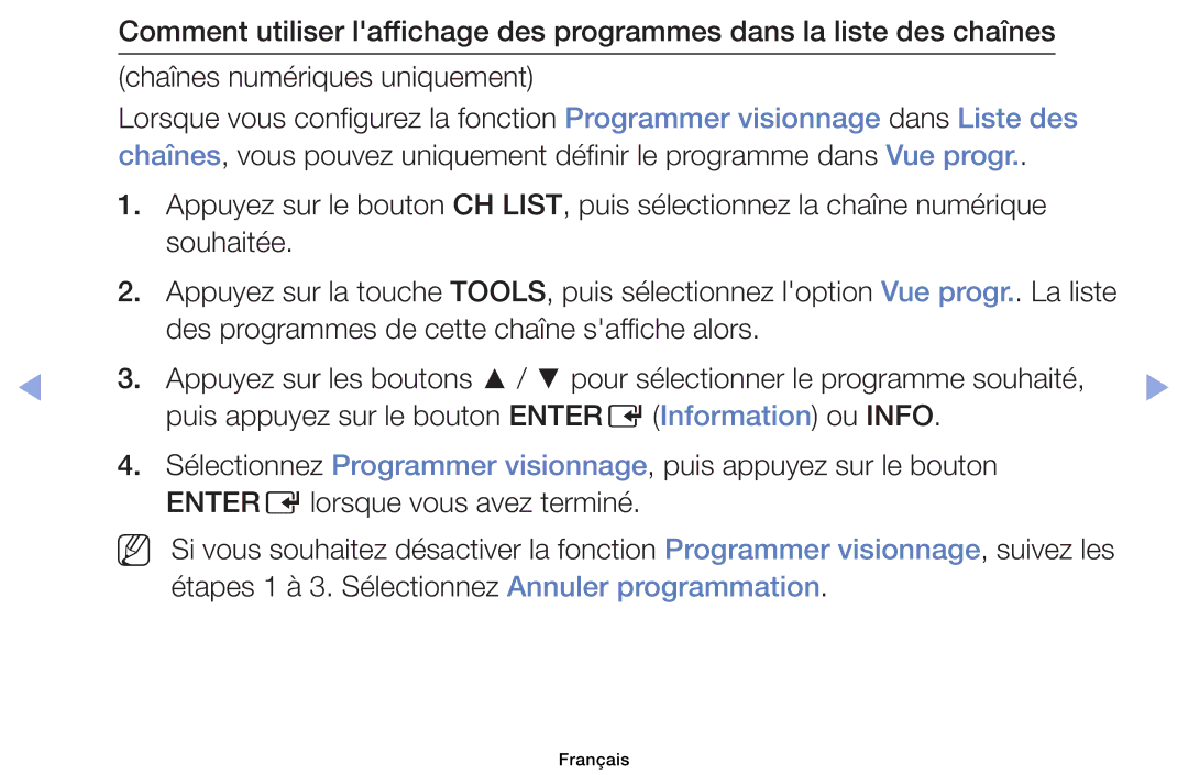 Samsung UE40EH6030WXZF, UE32EH4003WXZF, UE39EH5003WXZF, UE46EH6030WXZF, UE32EH6030WXZF manual Français 