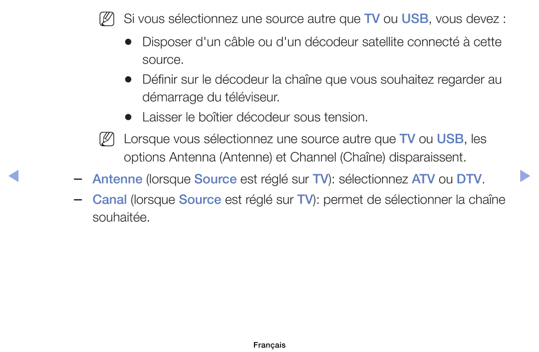 Samsung UE32EH4003WXZF, UE39EH5003WXZF, UE40EH6030WXZF, UE46EH6030WXZF, UE32EH6030WXZF manual Souhaitée 