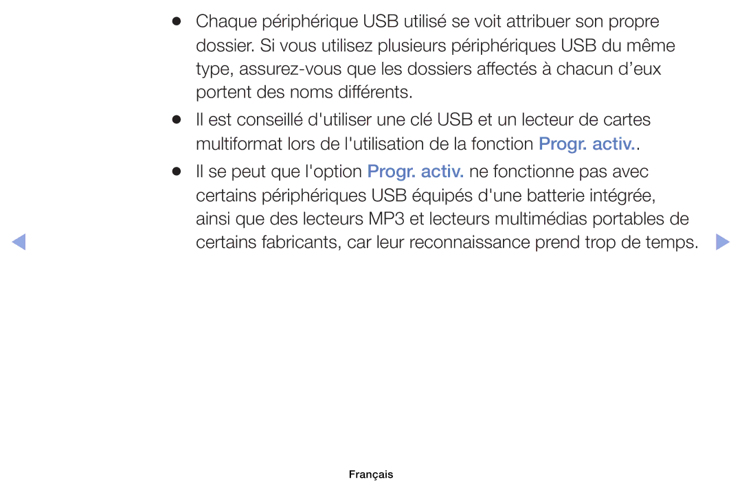 Samsung UE40EH6030WXZF manual Type, assurez-vous que les dossiers affectés à chacun d’eux, Portent des noms différents 