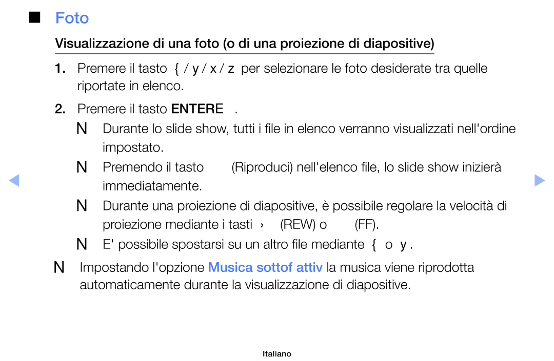 Samsung UE26EH4000WXZT, UE32EH5000WXXH, UE32EH5000WXZT, UE32EH4000WXZT manual Foto, Visualizzati nellordine Impostato 