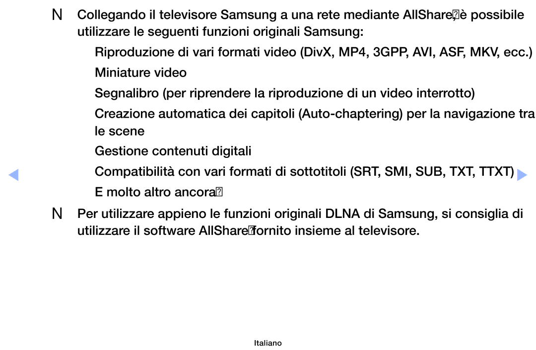 Samsung UE46EH5000WXZT, UE32EH5000WXXH, UE32EH5000WXZT, UE32EH4000WXZT, UE19ES4000WXZT, UE60EH6000SXZT, UE40EH5000WXZT Italiano 