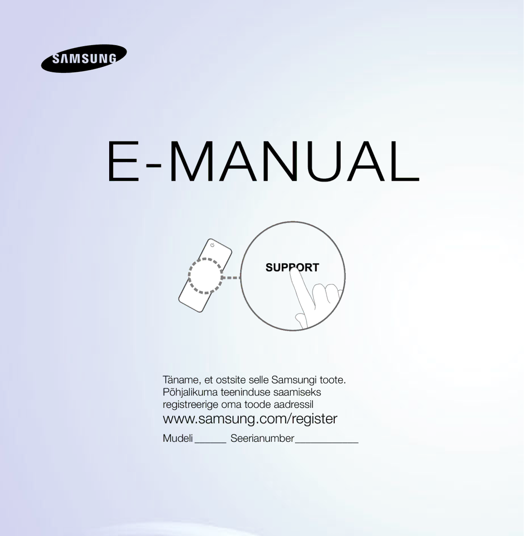 Samsung UE55ES6300SXZG, UE32ES5500WXXH, UE55ES6890SXZG, UE55ES6800SXXH, UE46ES5500WXXH, UE37ES6100WXXH manual Manual 