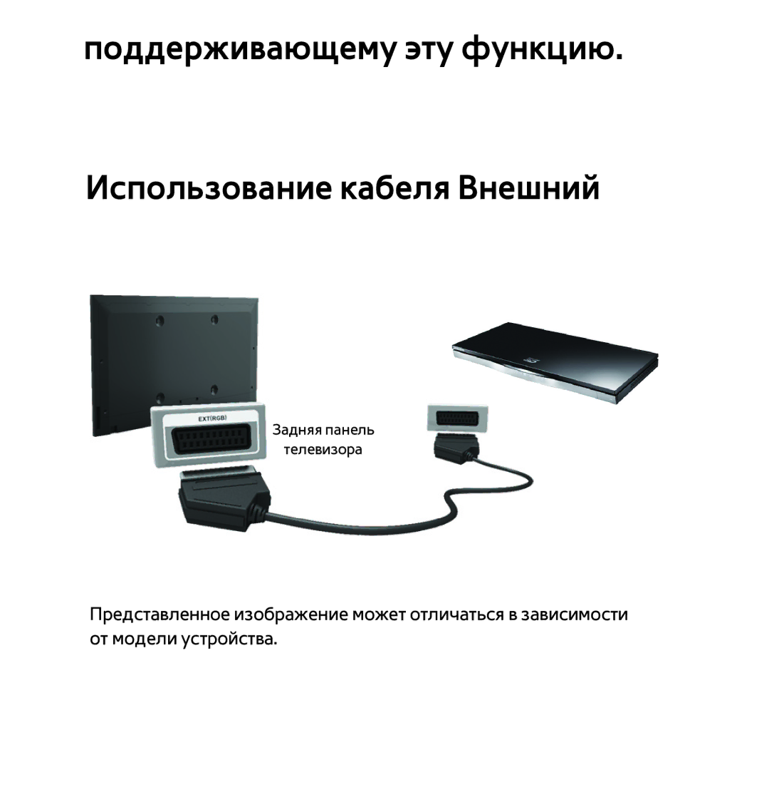 Samsung UE50ES5500WXXH, UE32ES5500WXXH, UE55ES6300SXZG manual Поддерживающему эту функцию Использование кабеля Внешний 