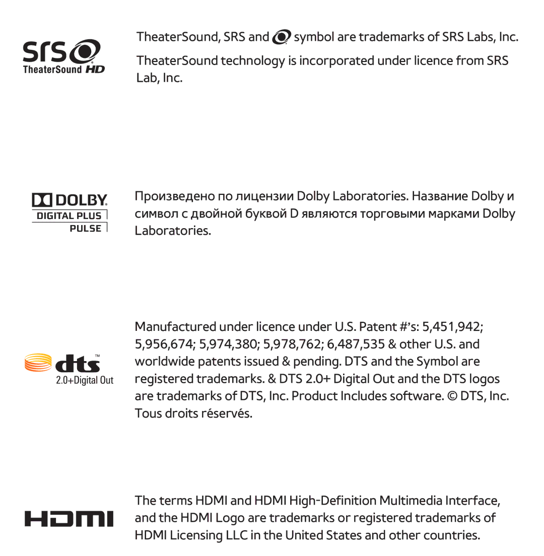 Samsung UE40EH5300WXMS, UE32ES5500WXXH, UE55ES6300SXZG, UE55ES6890SXZG, UE55ES6800SXXH, UE46ES5500WXXH, UE37ES6100WXXH manual 