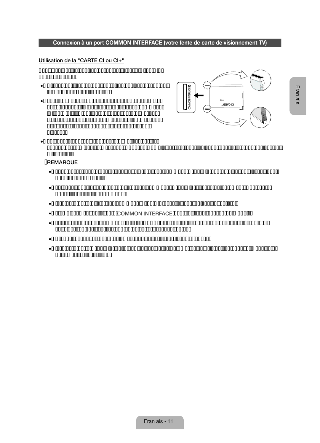 Samsung UE32ES5500WXZF, UE40ES5500WXZF, UE37ES5500WXZF manual Remarque 