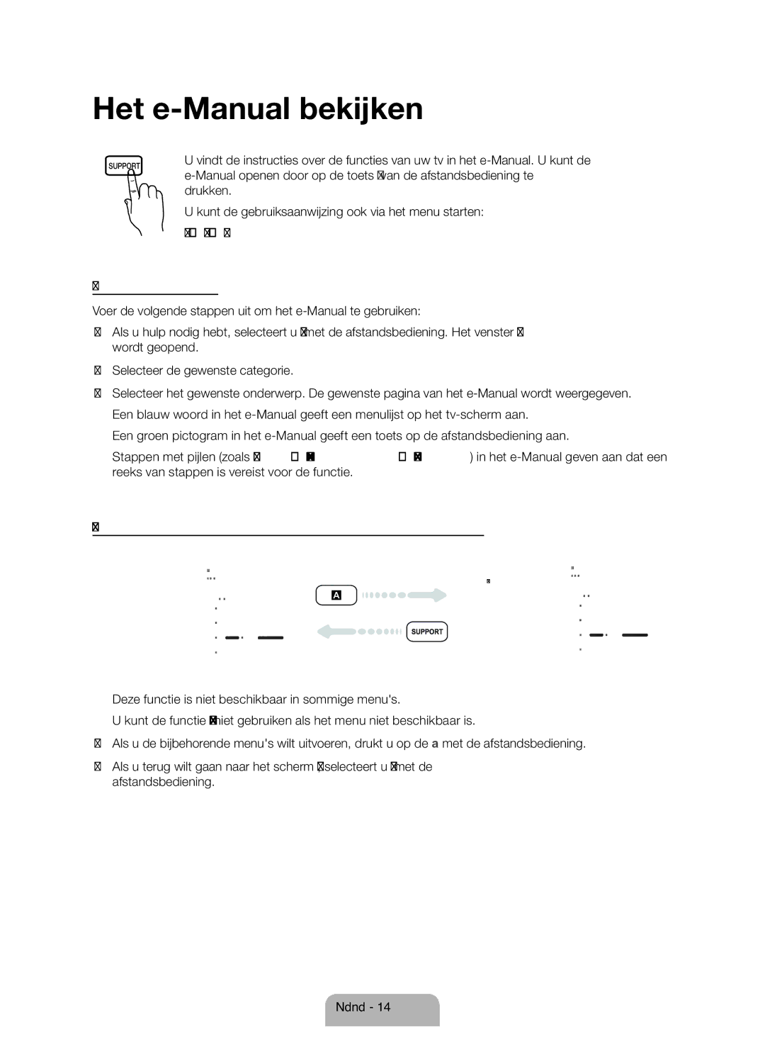 Samsung UE46ES5700SXZF, UE32ES5700SXZF, UE40ES5700SXZF manual Het e-Manual bekijken 