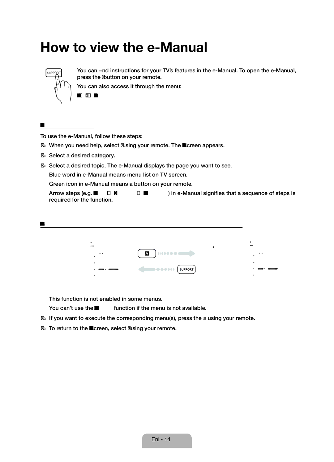 Samsung UE46ES6565UXXE, UE32ES6545UXXE, UE46ES6715UXXE, UE40ES6565UXXE, UE32ES6535UXXE manual How to view the e-Manual 