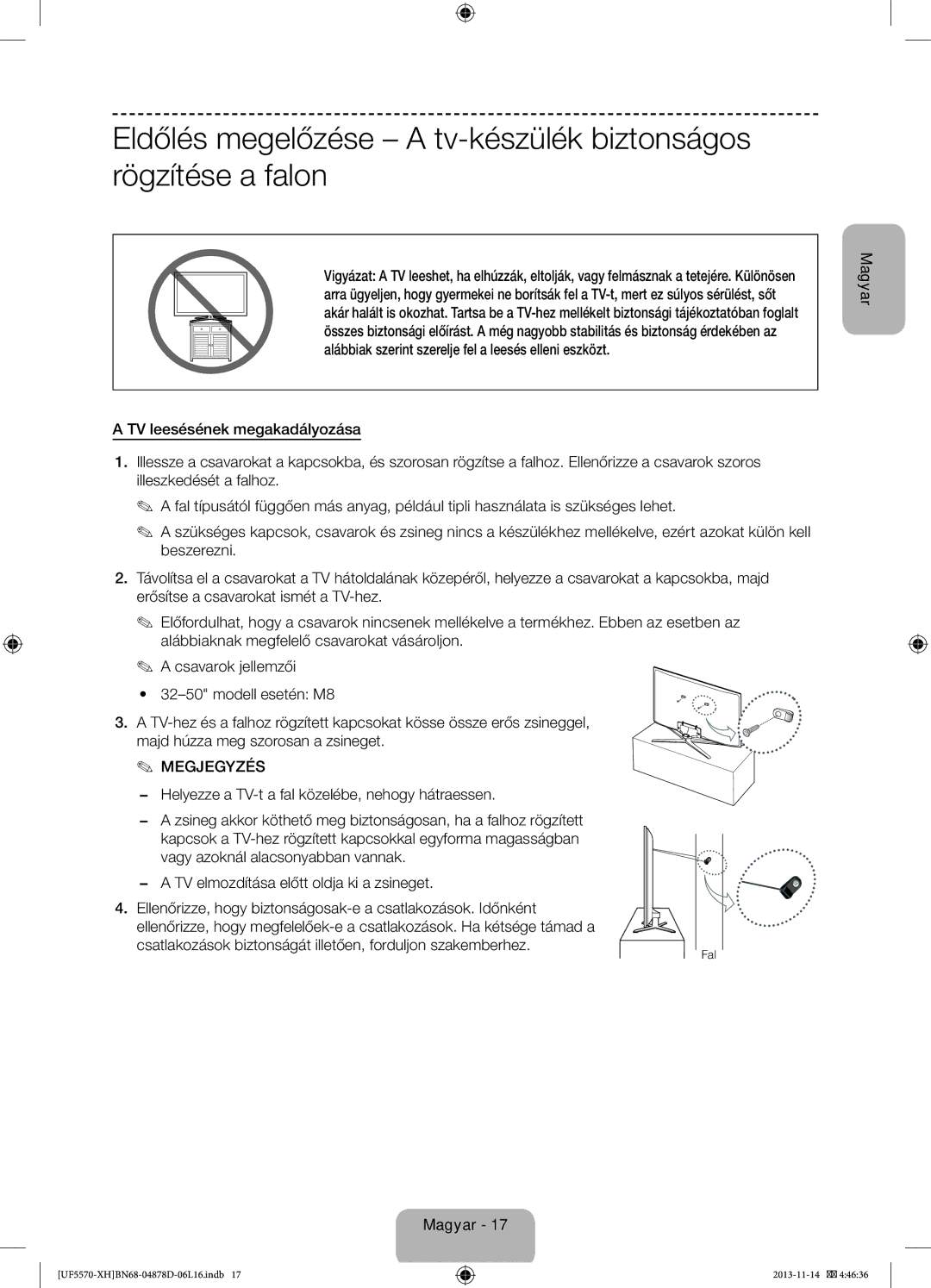 Samsung UE46F5570SSXZH, UE32F5570SSXZG, UE46F5570SSXZG, UE46F5570SSXXH manual Fal 