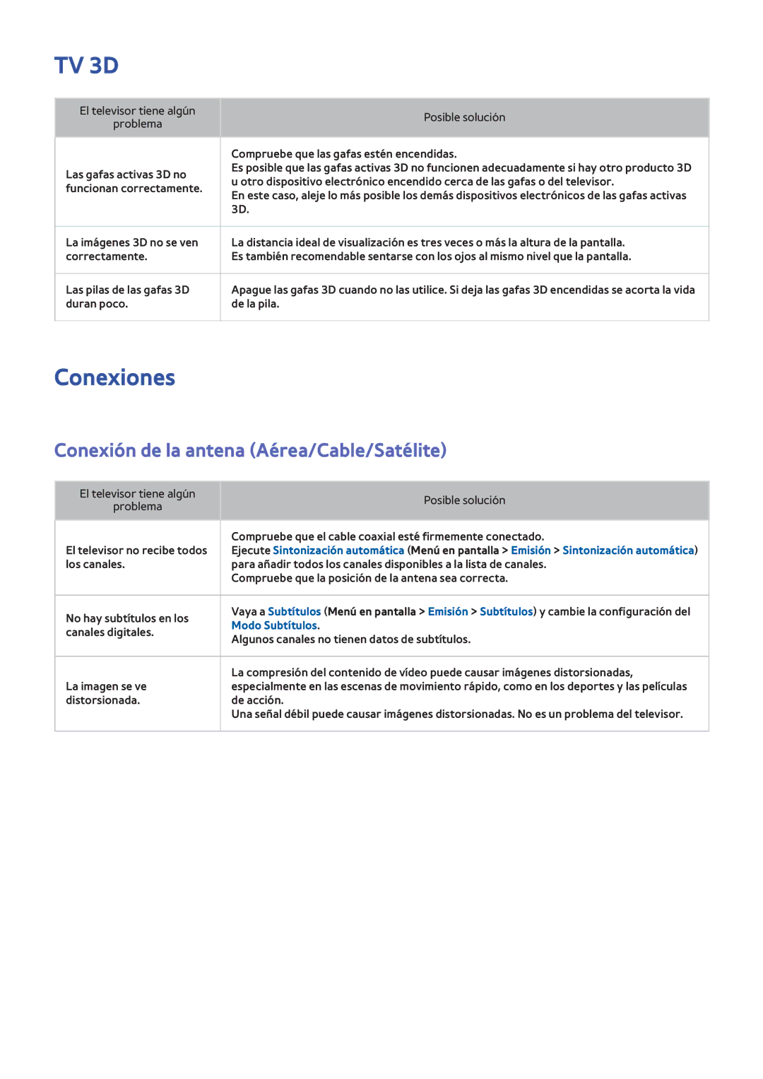 Samsung UE42F5370SSXXH, UE32F5700AWXZH, UE65F6400AWXXH manual Conexiones, Conexión de la antena Aérea/Cable/Satélite 