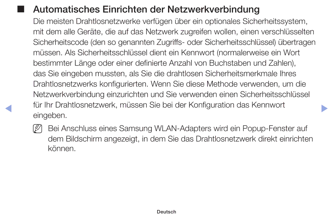 Samsung UE40F6100AWXZG, UE32F6100AWXXH, UE55F6100AWXZG, UE40F6100AWXXH manual Automatisches Einrichten der Netzwerkverbindung 