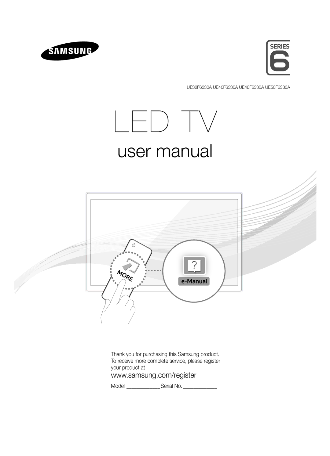 Samsung UE46F6330AKXRU, UE32F6330AKXRU, UE50F6330AKXRU, UE40F6330AKXRU manual Led Tv 