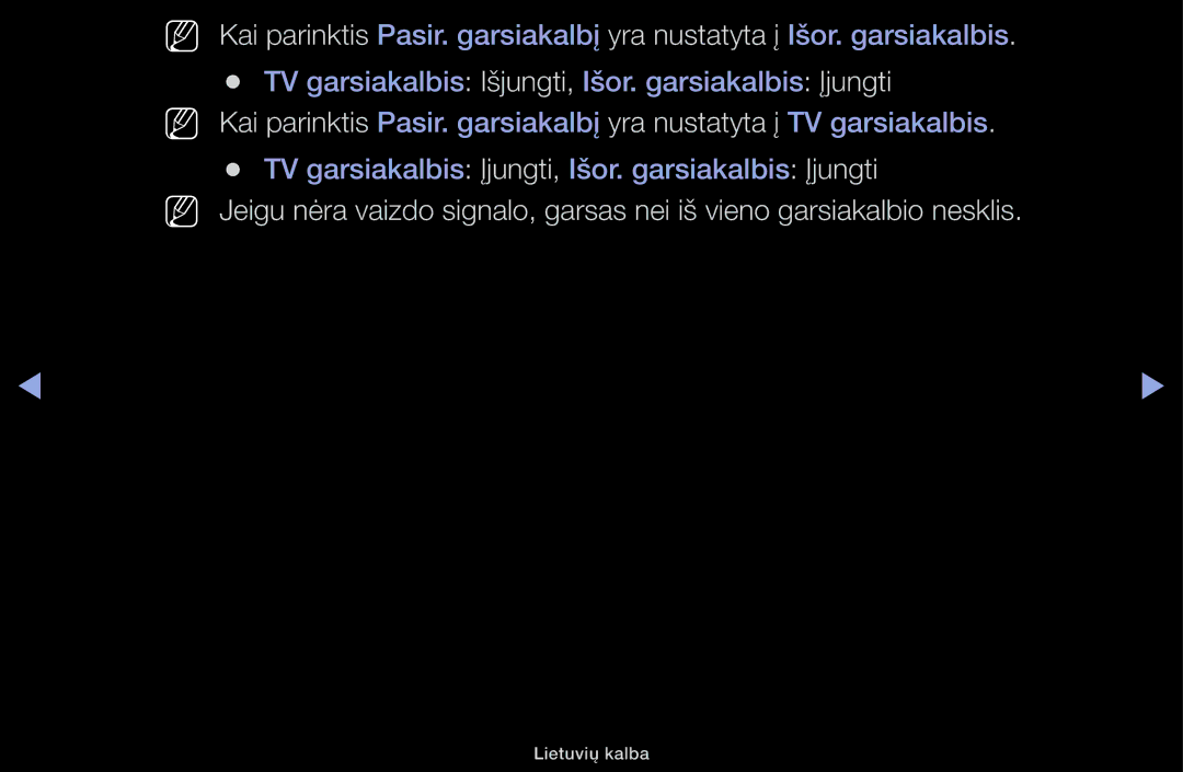 Samsung UE48H5000AKXBT, UE32H5030AWXXH, UE50J5100AWXBT, UE40H4200AWXXH, UE40H5030AWXXH, UE48H5030AWXXH manual Lietuvių kalba 