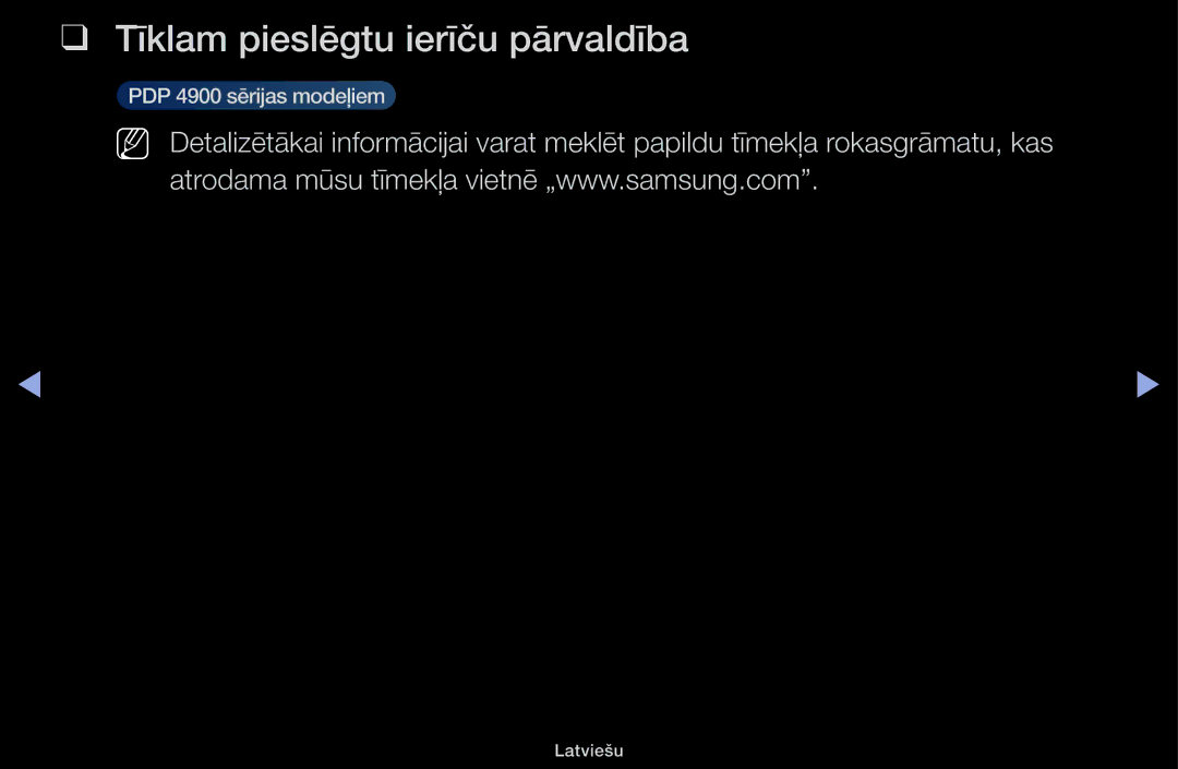 Samsung UE40H4200AWXXH, UE32H5030AWXXH, UE50J5100AWXBT, UE40H5030AWXXH, UE48H5030AWXXH Tīklam pieslēgtu ierīču pārvaldība 