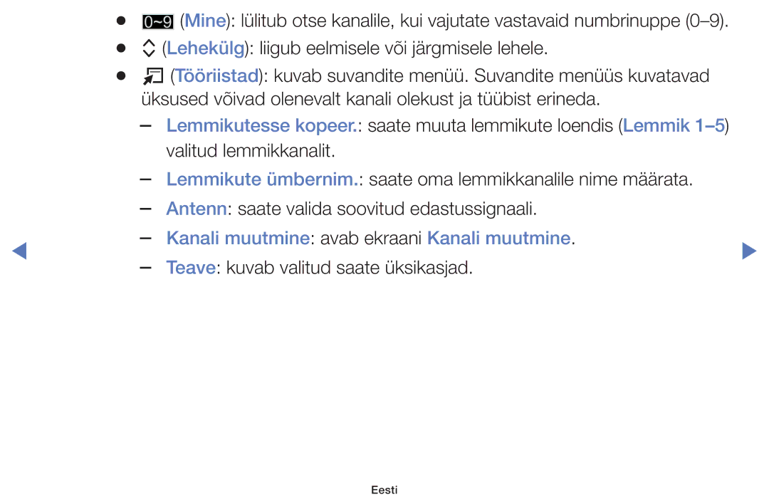 Samsung UE22H5000AWXBT, UE32H5030AWXXH, UE50J5100AWXBT, UE40H5030AWXXH manual Kanali muutmine avab ekraani Kanali muutmine 