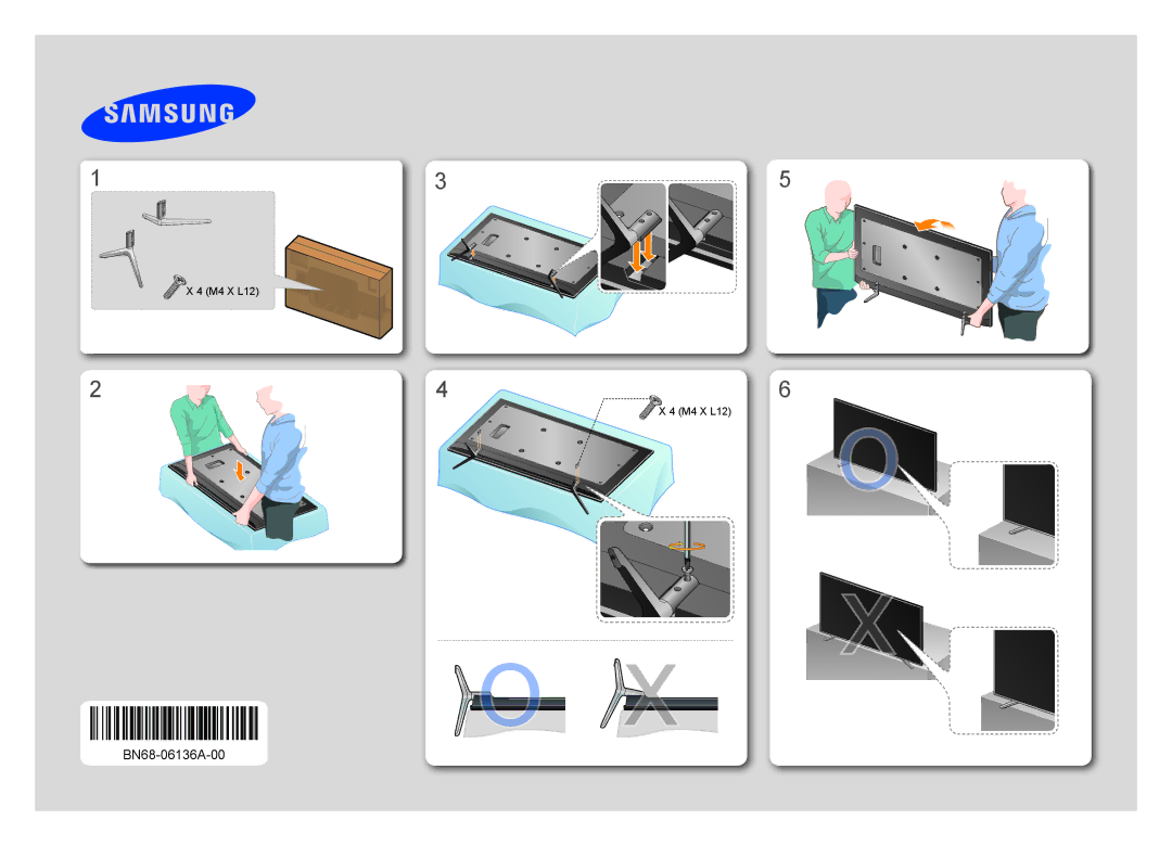 Samsung UE65H6400AKXMS, UE32H6400AKXMS, UE55H6400AKXMS, UE48H6400AKXMS, UE40H6400AKXMS, UE40H6400AKXUZ manual BN68-06136A-00 