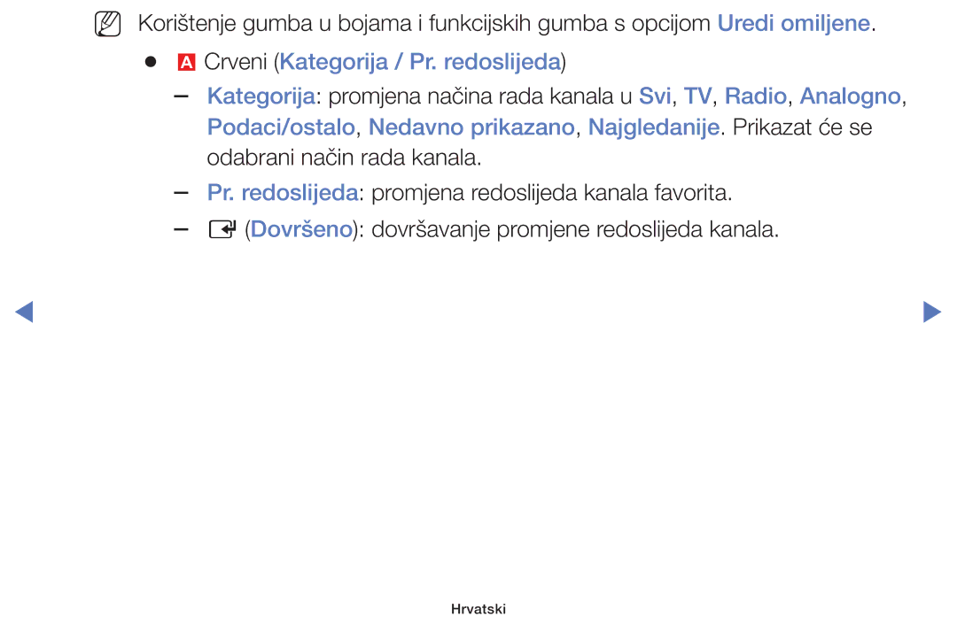 Samsung UE40J5002AKXXH, UE32J4000AWXXH, UE32J5000AWXXH, UE40J5000AWXXH, UE48J5002AKXXH Crveni Kategorija / Pr. redoslijeda 