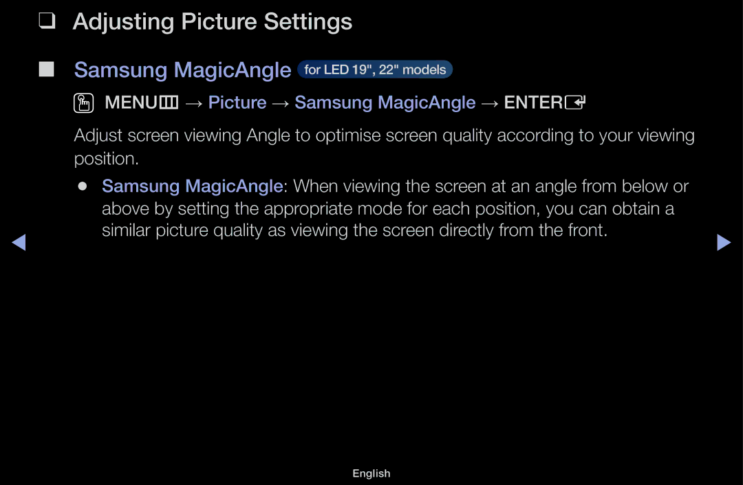 Samsung UE32J4000AKXRU, UE32J4100AWXXH, UE32J5100AWXXH, UE22K5009AKXZG, UE32J4100AWXZG manual Adjusting Picture Settings 