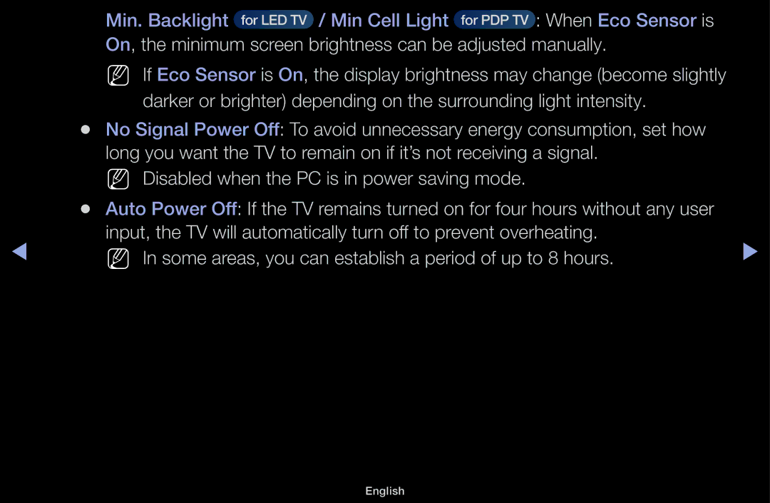 Samsung UE32J5100AWXZF, UE32J4100AWXXH, UE32J5100AWXXH On, the minimum screen brightness can be adjusted manually 