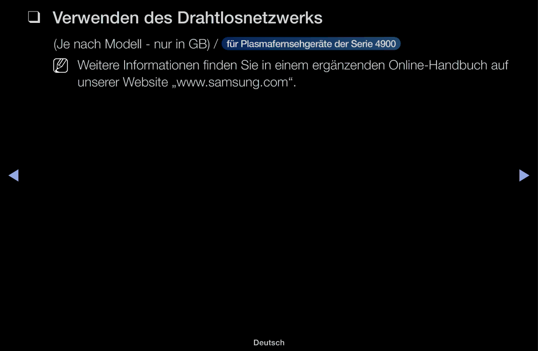 Samsung UE32J4100AWXZF, UE32J4100AWXXH, UE32J5100AWXXH, UE22K5009AKXZG, UE32J4100AWXZG manual Verwenden des Drahtlosnetzwerks 