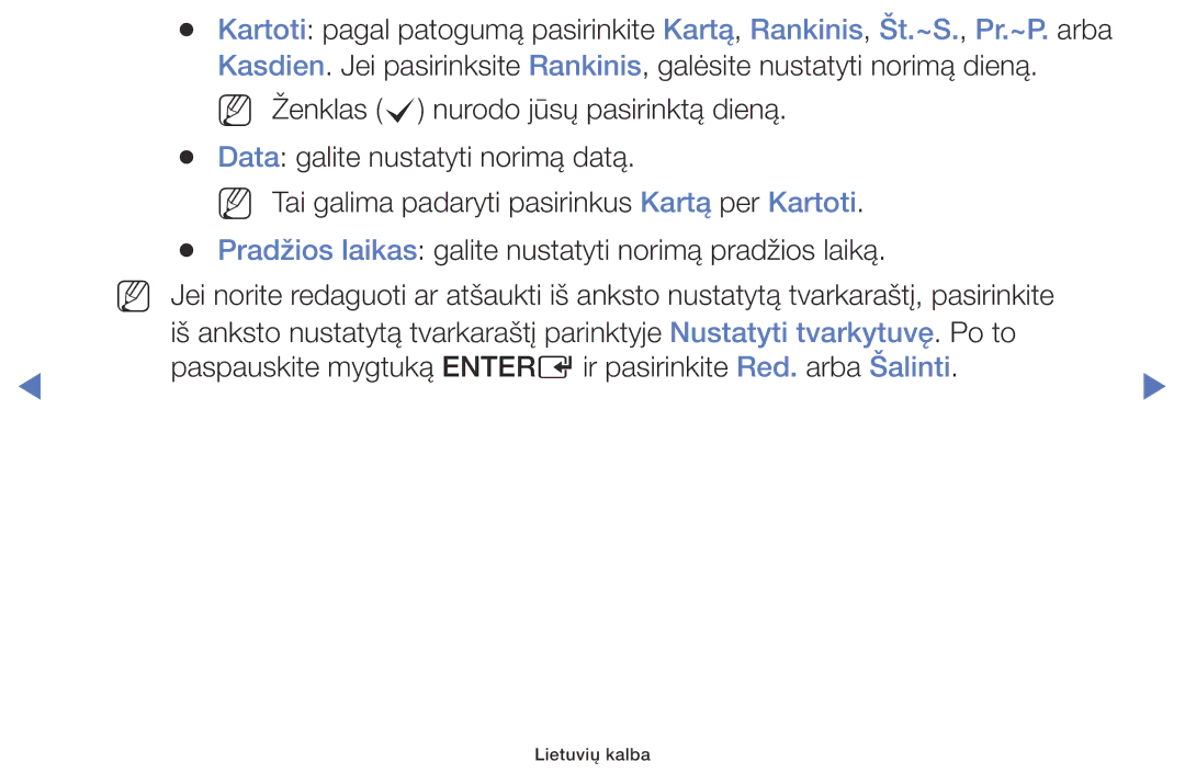 Samsung UE32J4000AWXBT, UE32J5000AWXBT, UE40J5000AWXBT manual Lietuvių kalba 