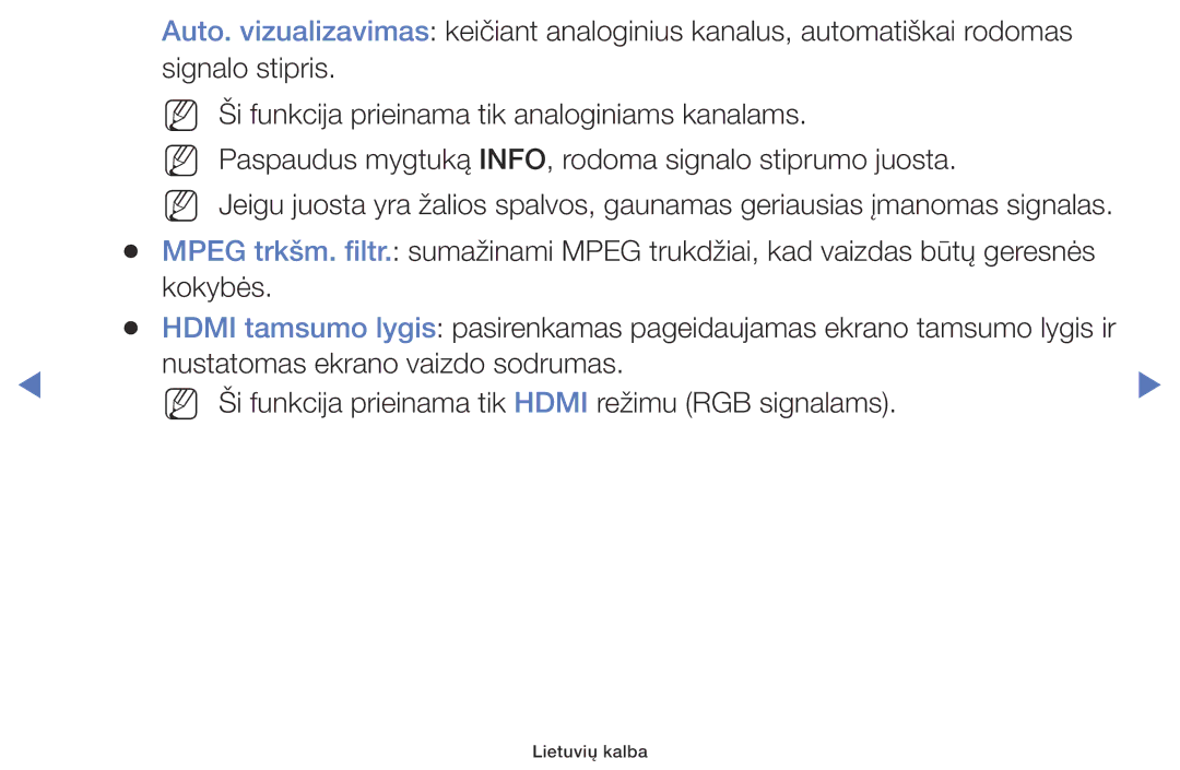 Samsung UE40J5000AWXBT, UE32J5000AWXBT, UE32J4000AWXBT manual Lietuvių kalba 