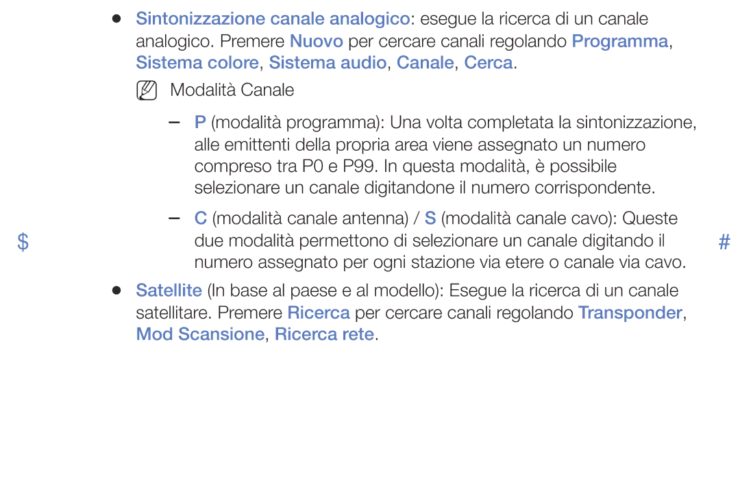 Samsung UE50J5100AWXBT, UE32J5000AWXXH, UE40J5100AWXXH manual Modalità programma Una volta completata la sintonizzazione 