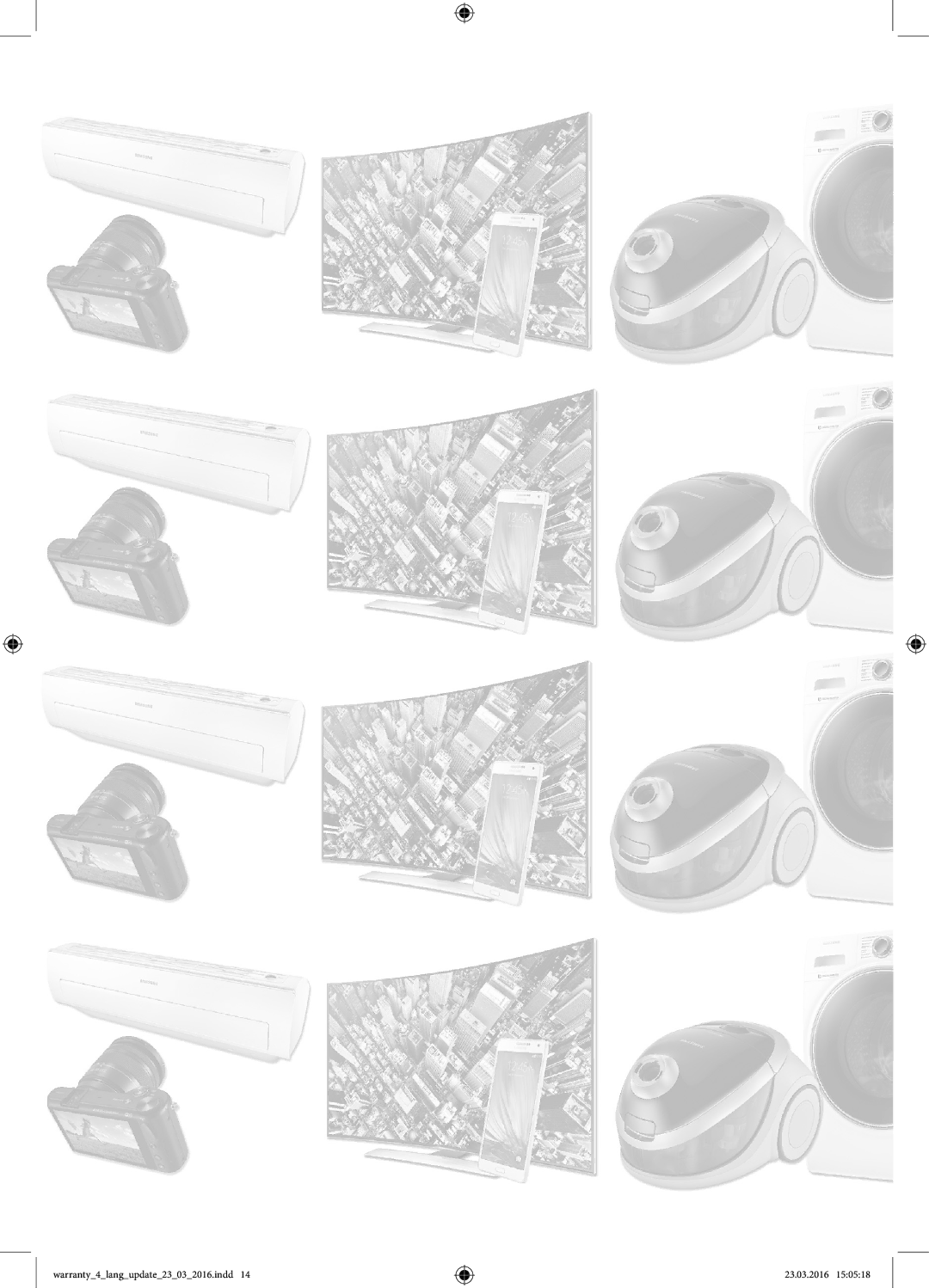 Samsung UE32J5200AKXRU manual Warranty4langupdate23032016.indd 23.03.2016 