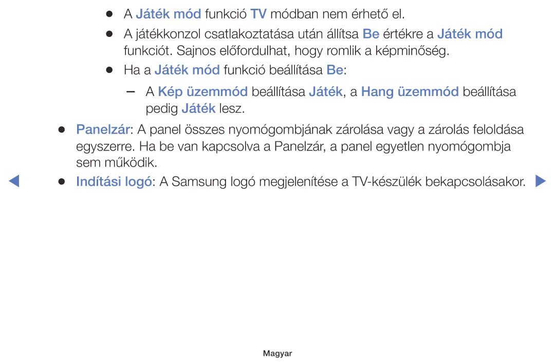 Samsung UE40K5102AKXBT, UE32K4100AWXXH, UE32K5100AWXXH manual Kép üzemmód beállítása Játék, a Hang üzemmód beállítása 