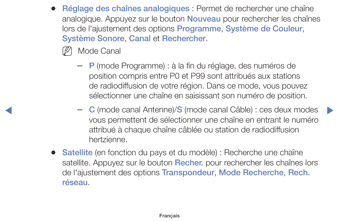 Samsung UE40K5100AWXZF, UE32K5100AWXZF manual Système Sonore, Canal et Rechercher 