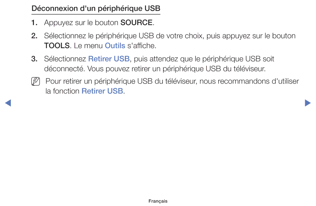 Samsung UE32K5100AWXZF, UE40K5100AWXZF manual Français 