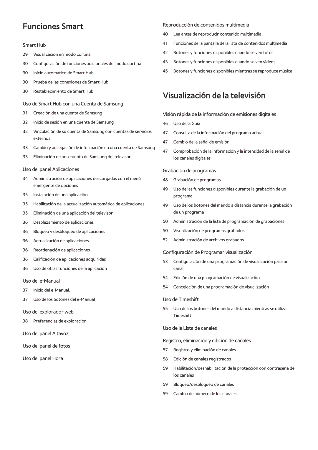 Samsung UE24LS001AUXXC, UE32LS001CUXXC, UE32LS001AUXXC, UE32LS001FUXXC, UE32LS001DUXXC, UE40LS001CUXXC manual Funciones Smart 