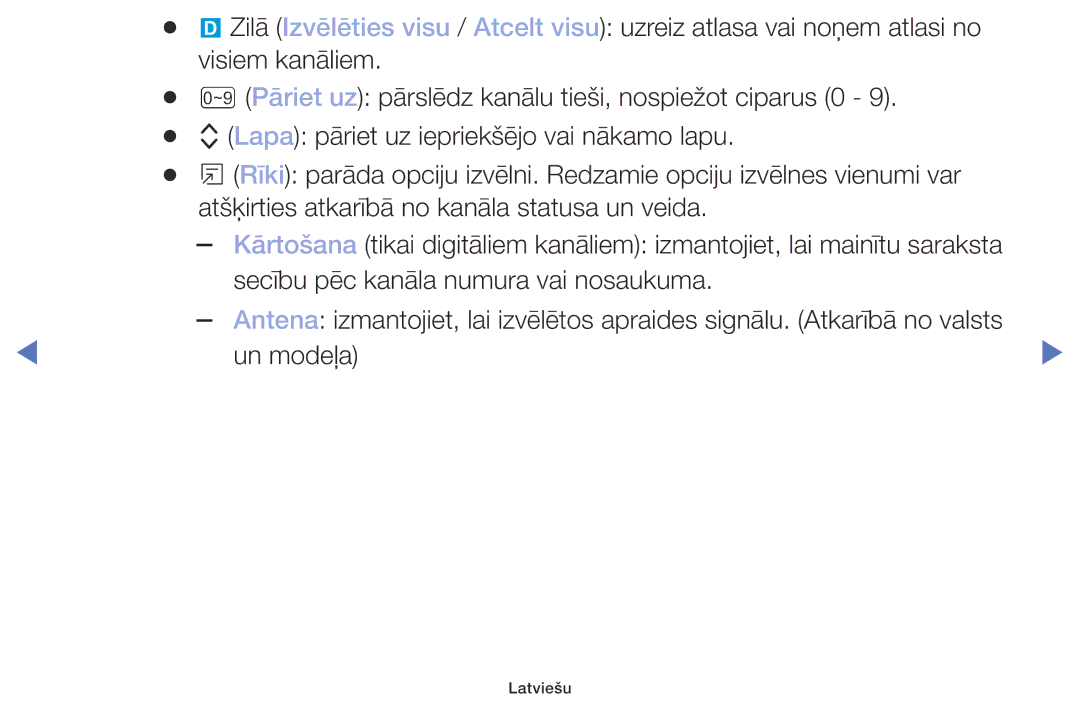 Samsung UE32M4002AKXXH manual Secību pēc kanāla numura vai nosaukuma 