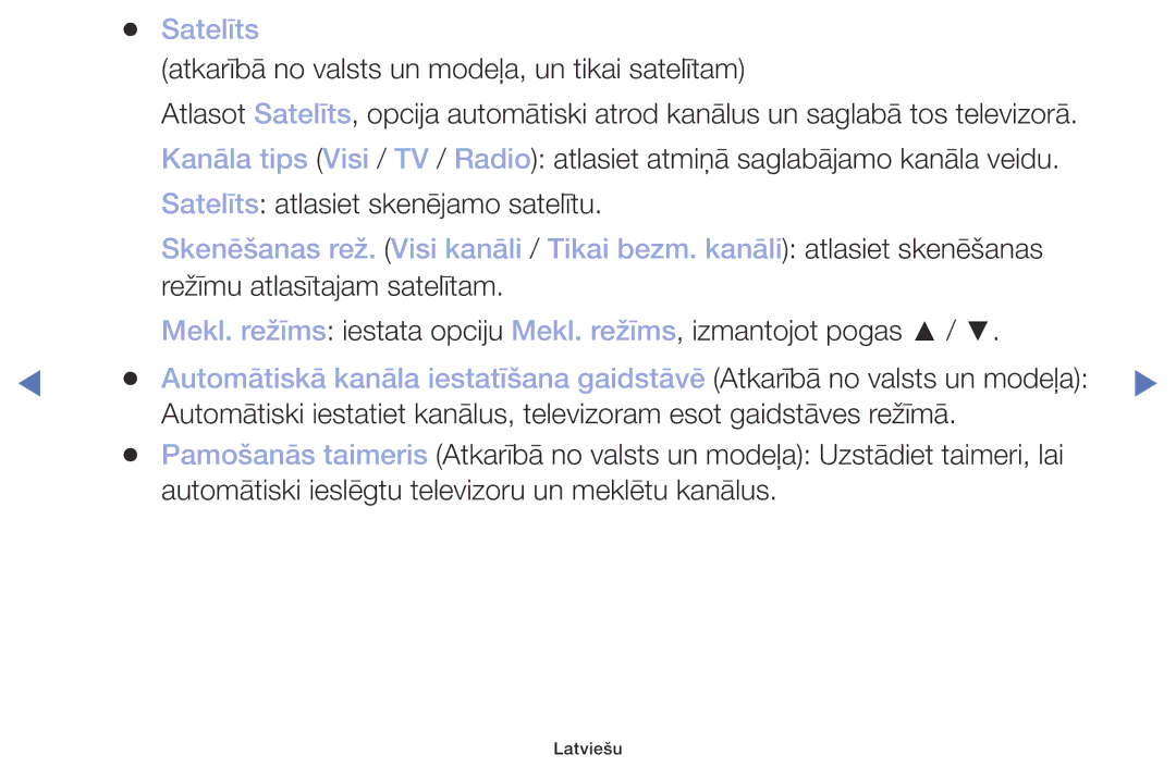 Samsung UE32M4002AKXXH manual Satelīts 