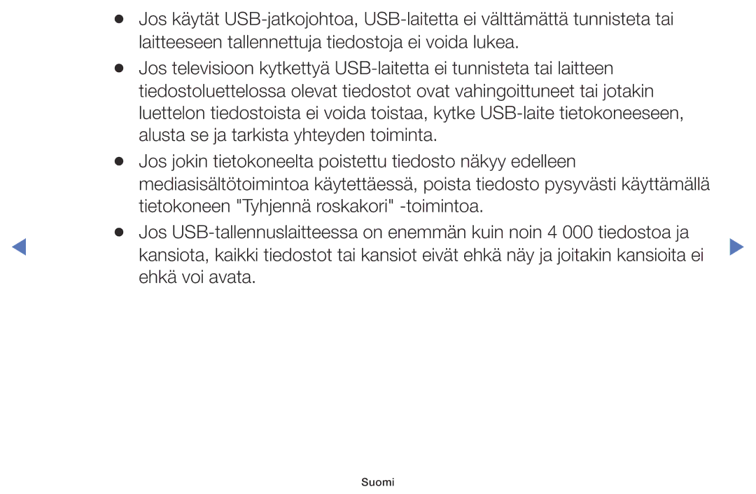 Samsung UE49M5005AKXXC, UE32M4005AKXXC, UE32M5005AKXXC, UE40M5005AKXXC manual Ehkä voi avata 