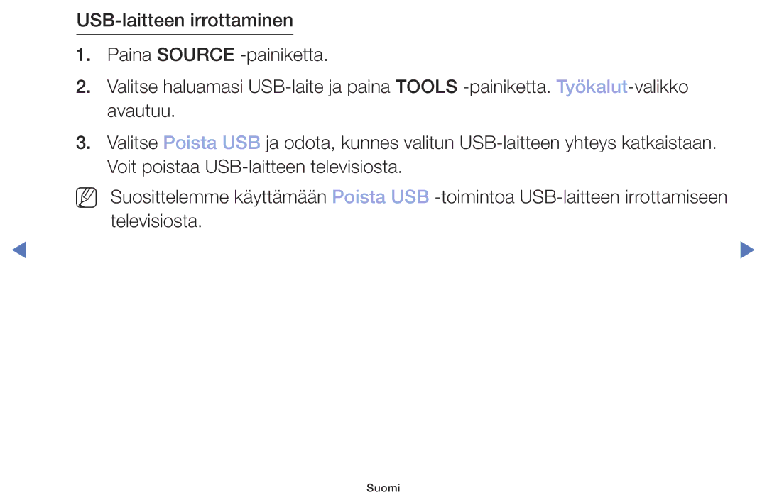 Samsung UE32M5005AKXXC, UE32M4005AKXXC, UE49M5005AKXXC, UE40M5005AKXXC manual Suomi 