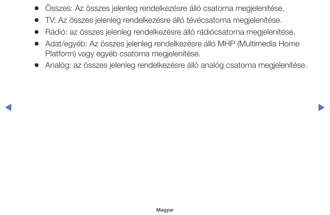 Samsung UE40M5002AKXXH, UE32M5002AKXXH, UE32M4002AKXXH, UE49M5002AKXXH manual Magyar 