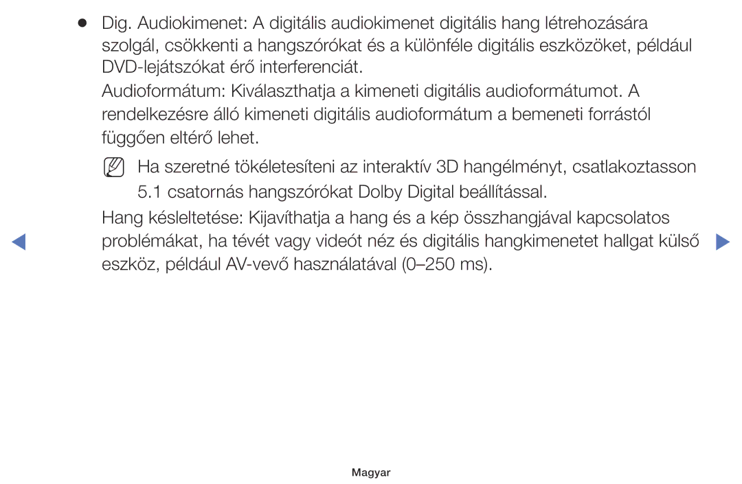 Samsung UE32M4002AKXXH, UE32M5002AKXXH, UE40M5002AKXXH, UE49M5002AKXXH manual DVD-lejátszókat érő interferenciát 