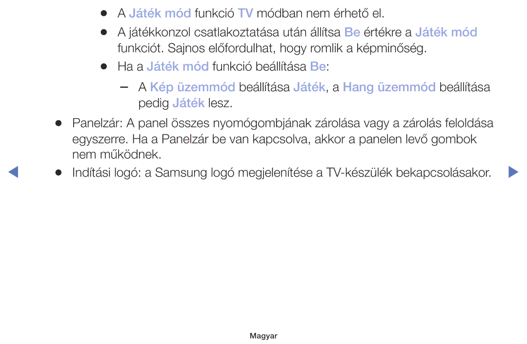 Samsung UE32M4002AKXXH, UE32M5002AKXXH, UE40M5002AKXXH manual Kép üzemmód beállítása Játék, a Hang üzemmód beállítása 