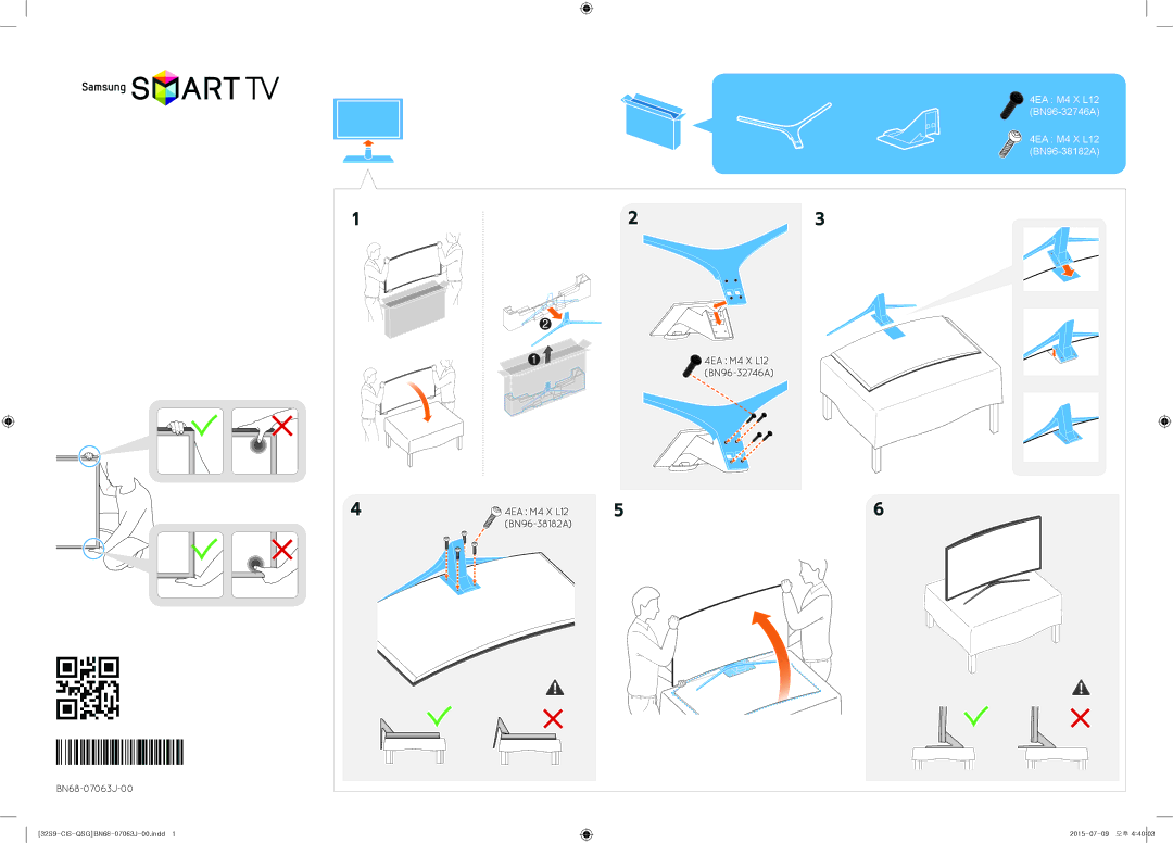 Samsung UE32S9AUXRU manual 4EA M4 X L12 