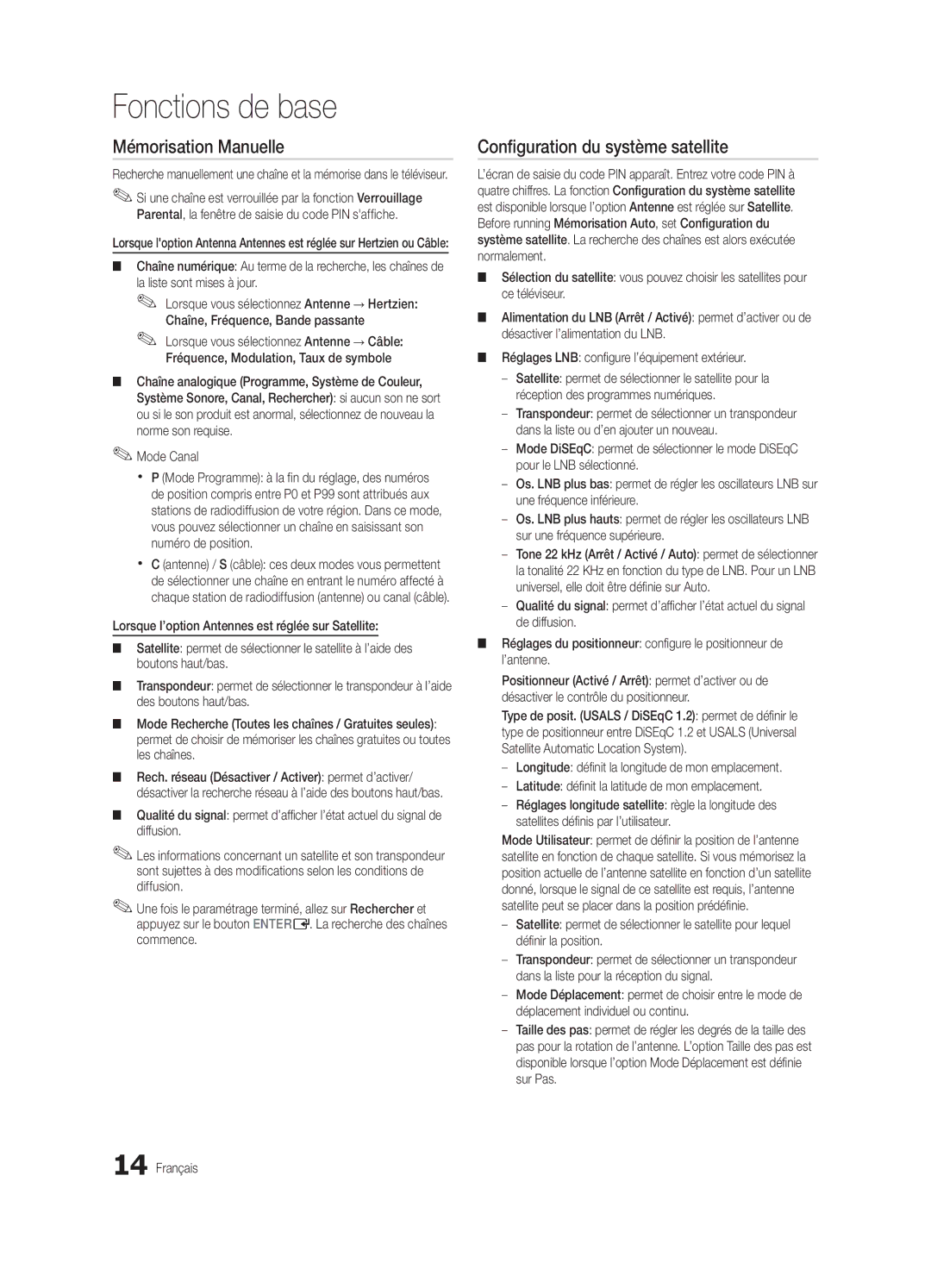 Samsung UE46C5700QSXZG, UE37C5700QSXZG manual Mémorisation Manuelle, Configuration du système satellite, Emplacement 