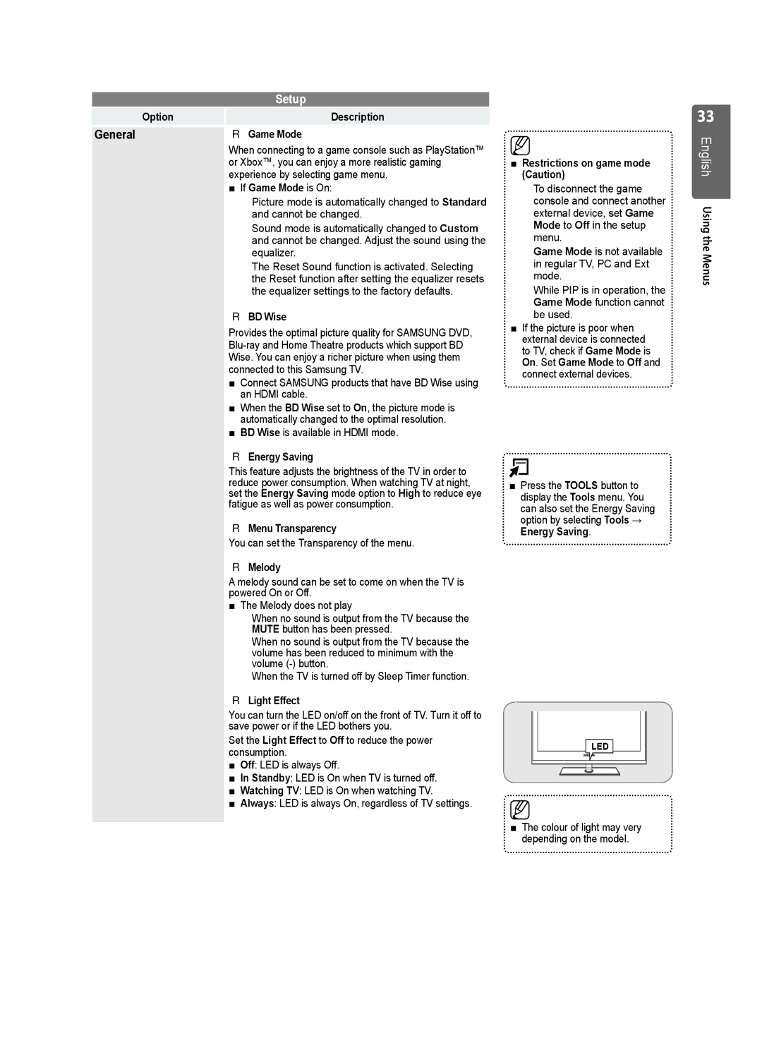 Samsung UE46B7020, UE40B7020, UE46B7000, UE40B7000 user manual General 