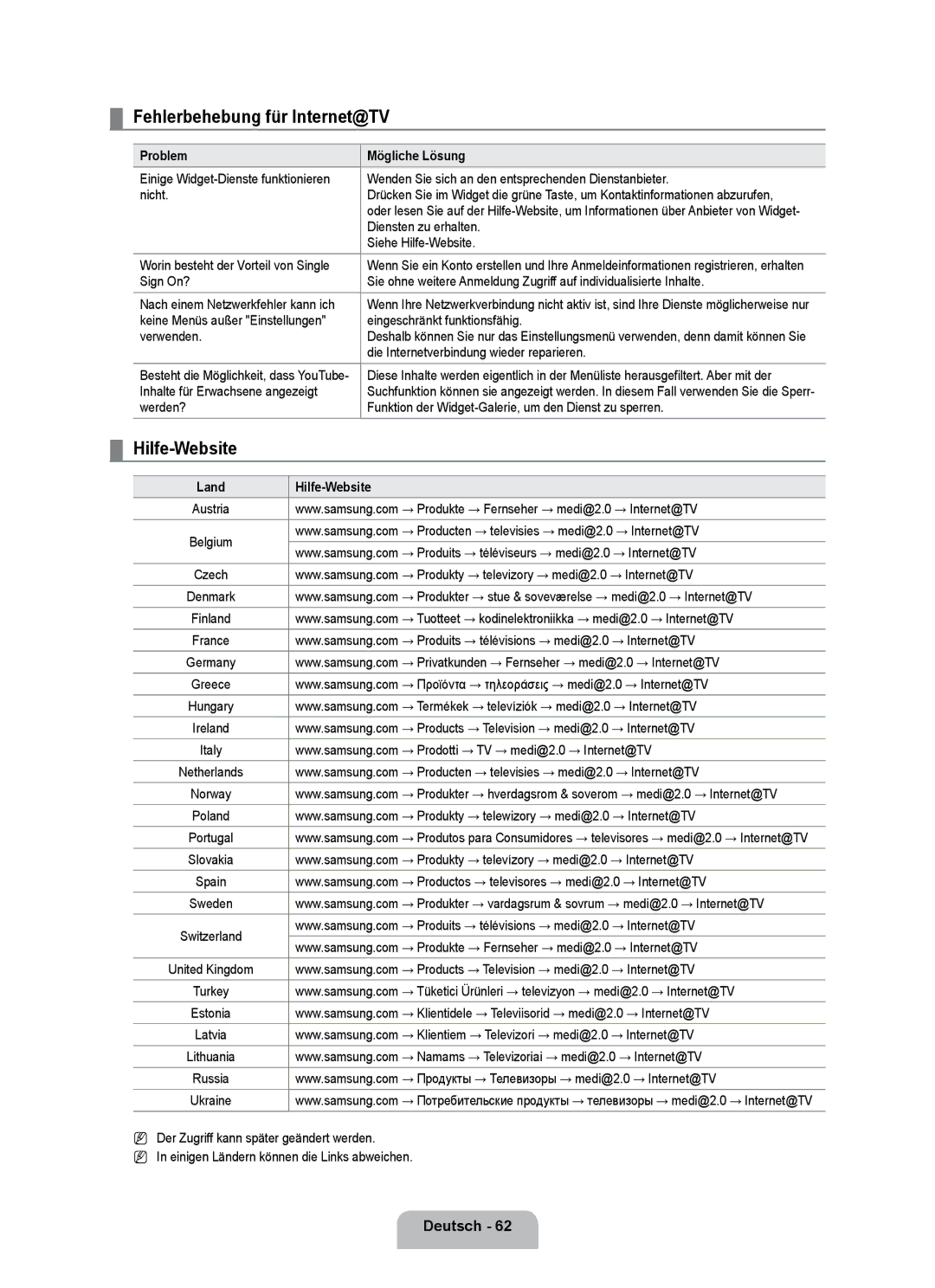 Samsung UE40B7090WPXZG manual Diensten zu erhalten, Worin besteht der Vorteil von Single, Inhalte für Erwachsene angezeigt 