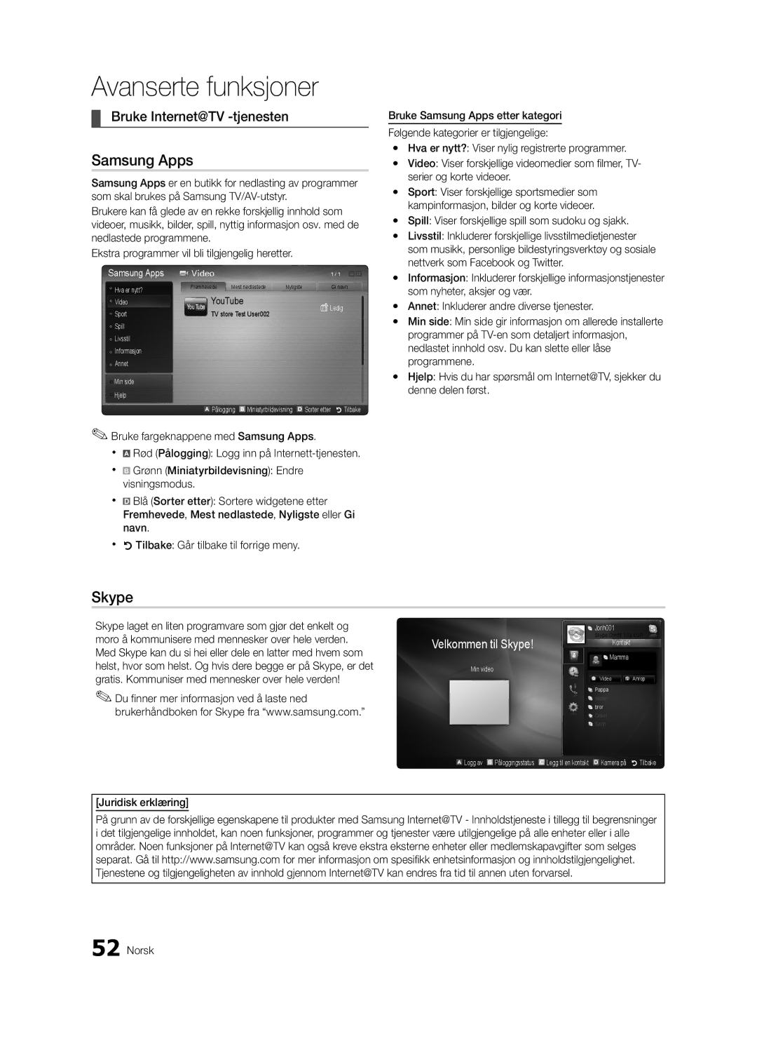 Samsung UE40C8000XPXZT, UE40C8790XSXZG Bruke Internet@TV -tjenesten, Yy Spill Viser forskjellige spill som sudoku og sjakk 