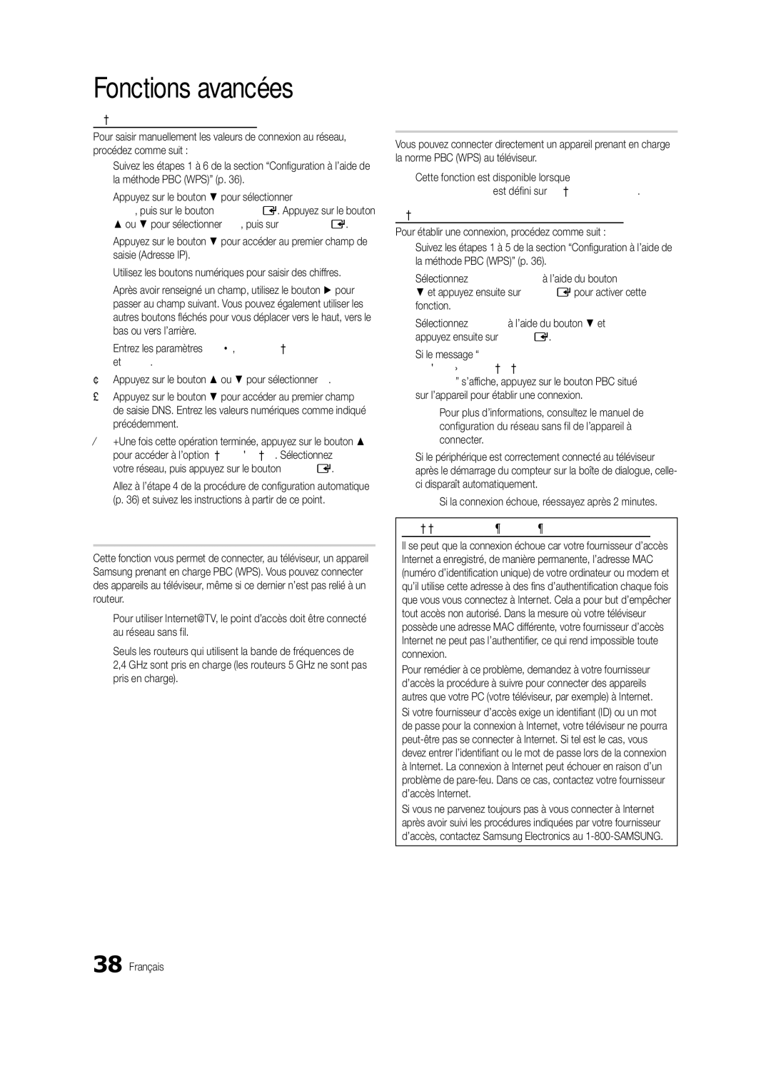 Samsung UE40C9000ZWXXH manual Connexion SWL, Utilisez les boutons numériques pour saisir des chiffres 