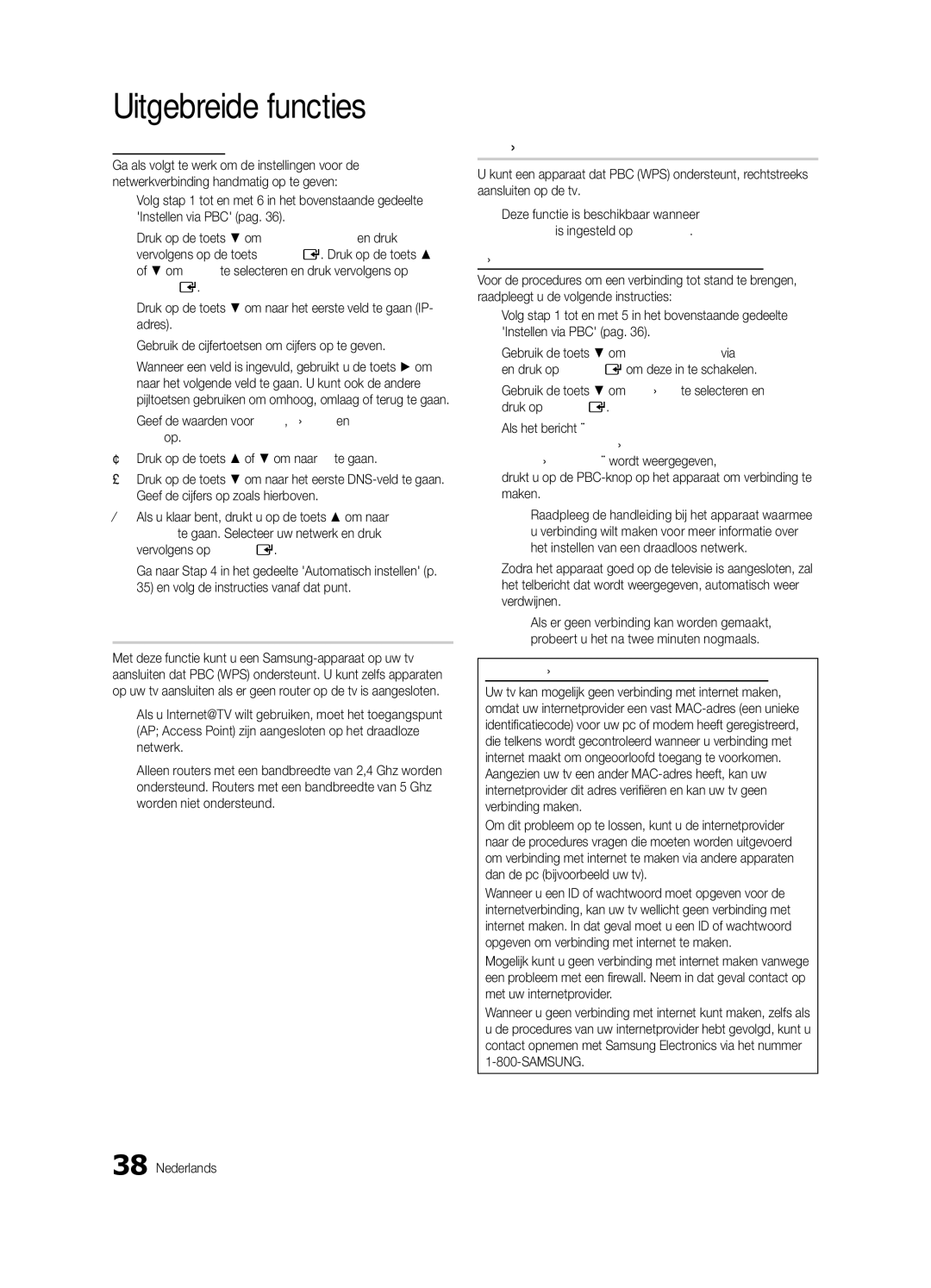 Samsung UE40C9000ZWXXH manual SWL Samsung Wireless Link, SWL-verbinding 