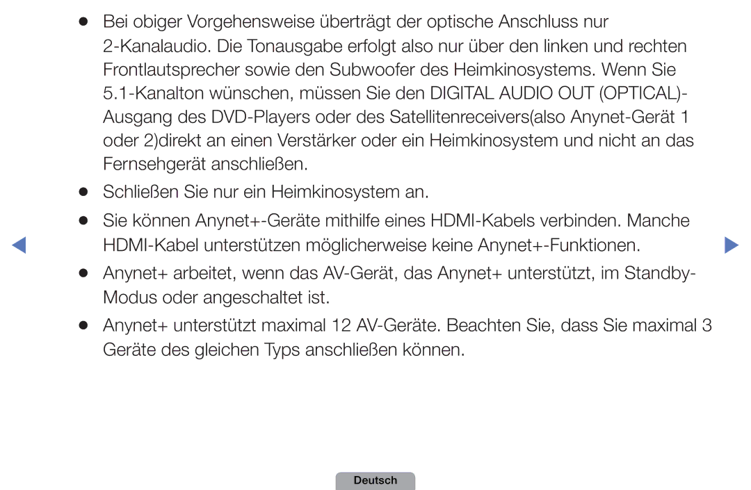 Samsung UE32D4000NWXXN, UE40D5000PWXTK manual Modus oder angeschaltet ist, Geräte des gleichen Typs anschließen können 